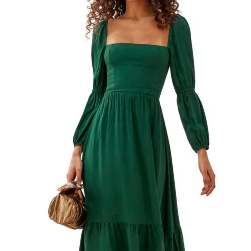 Reformation Long Sleeve Midi Dress